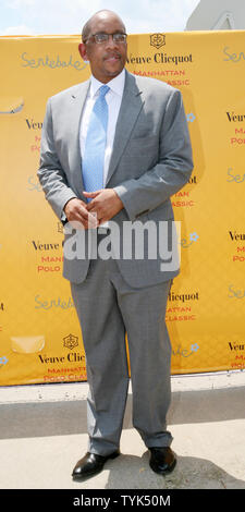 Prince Seeiso of Lesotho, co-founder of a charity for at-risk children in Lesotho, arrives at a polo match event that will benefit his cause on Governors Island on May 30, 2009 in New York. Prince Harry, 24, son of Prince Charles and Princess Diana, is on a two-day formal visit to the city which included a visit to Ground Zero. (UPI Photo/Monika Graff) Stock Photo