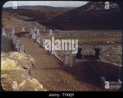 Strawberry Valley Project - Bridge across - Strawberry at North end of Strawberry Dam - Utah Stock Photo