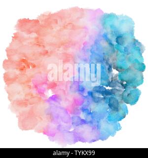 watercolor baby blue, lavender and dodger blue color graphic background  illustration painting Stock Photo - Alamy
