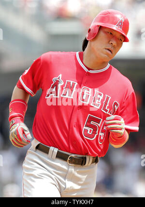 Matsui hits one of three 2-run homers for Angels