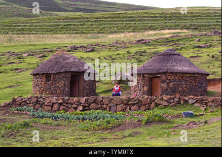 Africa; Southern Africa; Maseru District; Lesotho; Semonkong; Stock Photo