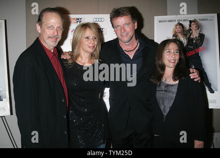 (L-R): Mark Blum, Rosanna Arquette, Aidan Quinn and Susan Seidelman  arrive for the 25th Anniversary Screening of 'Desperately Seeking Susan' at Walter Read Theater at Lincoln Center in New York on September 23, 2010.       UPI /Laura Cavanaugh Stock Photo