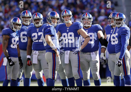 Giants #89 Tight End Kevin Boss celebrates his touchdown with #82 Mario  Manningham in the game between the Atlanta Falcons and the New York Giants  at Giants Stadium, Rutherford, New Jersey The