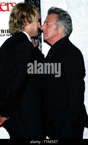 Dustin Hoffman and Owen Wilson arrive for the World Premiere of 'Little Fockers' benefitttng the not-for-profit Tribeca Film Institute at the Ziegfeld Theater in New York on December 15, 2010.       UPI /Laura Cavanaugh Stock Photo