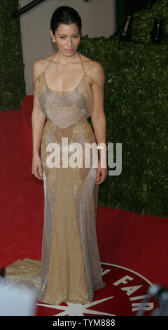 Jessica Biel attends the 2011 Vanity Fair Oscar Party hosted by Graydon Carter held at Sunset Tower in West Hollywood, California, on February 27, 2011.    UPI/Laura Cavanaugh Stock Photo