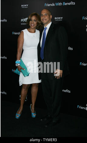 Cory Booker Gayle King New York Premiere of 'The Hunger Games' at SVA ...