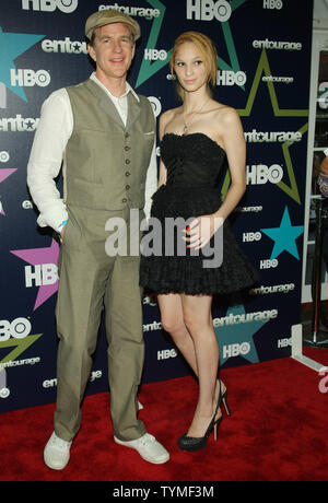 Matthew Modine and his daughter Ruby arrive for the 'Entourage' premiere at The Beacon theater on July 19, 2011 in New York City.     UPI /Monika Graff. Stock Photo