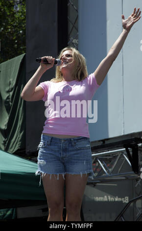 The cast of 'Wicked' Katie Rose Clarke attends 106.7 Lite FM's 'Broadway in Bryant Park' in Bryant Park in New York on August 4, 2011.       UPI /Laura Cavanaugh Stock Photo