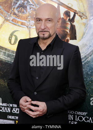 Sir Ben Kingsley arrives on the carpet for the Hugo World Premiere at the Ziegfeld Theater in New York City on November 21, 2011.     UPI/John Angelillo Stock Photo