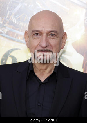 Sir Ben Kingsley arrives on the carpet for the Hugo World Premiere at the Ziegfeld Theater in New York City on November 21, 2011.     UPI/John Angelillo Stock Photo