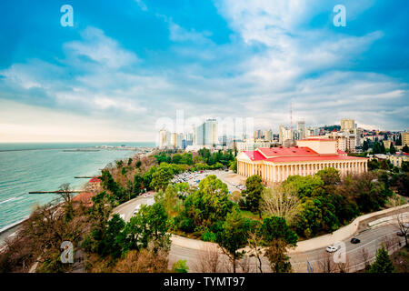 Sochi city. Winter Theater, Theater Square Stock Photo