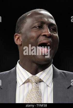 Utah Jazz head coach Tyrone Corbin poses for a photograph during their ...