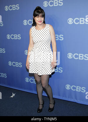 Pauley Perrette arrives on the red carpet at the 2013 CBS Upfront Presentation at Lincoln Center in New York City on May 15, 2013.    UPI/John Angelillo Stock Photo