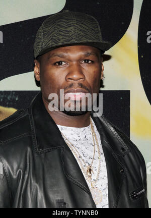 Curtis Jackson arrives on the red carpet at the world premiere of '2 Guns' at the SVA Theater in New York City on July 29, 2013.       UPI/John Angelillo Stock Photo