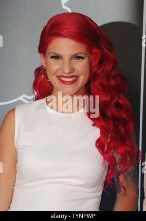 Carly Aquilino arrives at the MTV Video Music Awards at Barclays Center