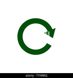 refresh icon, vector illustration Colourful arrow Stock Vector