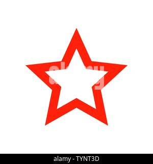 Colorful Star icon logo. Flat vector illustration for web design, infographics and mobile app. Stock Vector