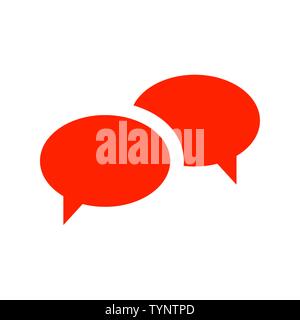 Speech bubbles Icon vector flat design Stock Vector