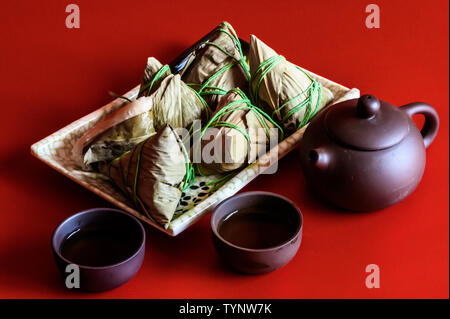 Dragon Boat Festival traditional food dumplings Stock Photo