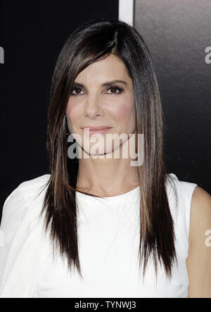 Sandra Bullock arrives on the red carpet at the New York Premiere of Gravity at AMC Lincoln Square in New York City on October 1, 2013.       UPI/John Angelillo Stock Photo