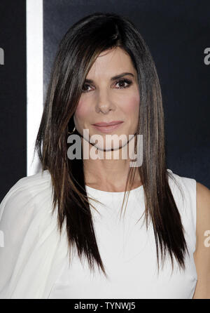 Sandra Bullock arrives on the red carpet at the New York Premiere of Gravity at AMC Lincoln Square in New York City on October 1, 2013.       UPI/John Angelillo Stock Photo