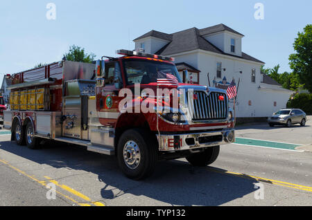 2018 Lincoln - Woodstock 4th of July parade in Lincoln, New Hampshire. Stock Photo