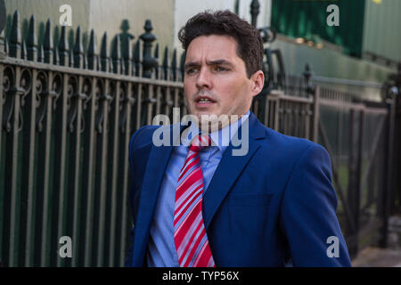 London, UK. 26 June, 2019. Huw Merriman, Conservative MP for Bexhill and Battle, is seen in Westminster. Credit: Mark Kerrison/Alamy Live News Stock Photo