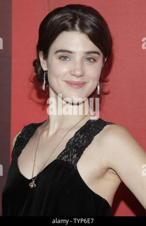 Lucy Griffiths arrives on the red carpet at NBC's Upfront Presentation