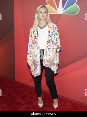 Elisha Cuthbert arrives on the red carpet at NBC's Upfront Presentation at the Jacob Javitz Center in New York City on May 12, 2014.      UPI/John Angelillo Stock Photo