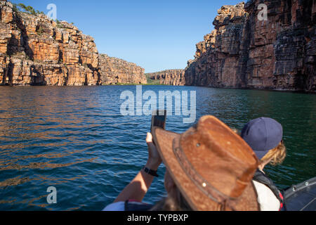 overview of King George River gorge in the Kimberleys in Western Australia Stock Photo