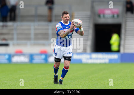 16th June 2019 ,  AJ Bell Stadium, Salford, England;  Betfred Super League, Round 18, Salford Red Devils vs Wakefield Trintiny ; Danny Brough of Wakefield Trinity during the warm up Credit: Richard Long/News Images Stock Photo