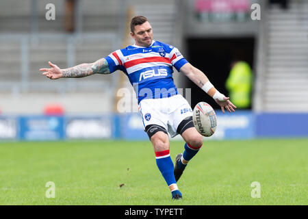 16th June 2019 ,  AJ Bell Stadium, Salford, England;  Betfred Super League, Round 18, Salford Red Devils vs Wakefield Trintiny ;  Credit: Richard Long/News Images Stock Photo