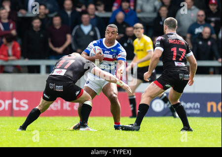 16th June 2019 ,  AJ Bell Stadium, Salford, England;  Betfred Super League, Round 18, Salford Red Devils vs Wakefield Trintiny ; Reece Lyne of Wakefield Trinity  Credit: Richard Long/News Images Stock Photo