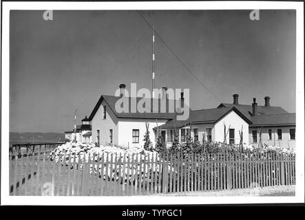 West Point Dwelling and Tower, July 1944 Stock Photo