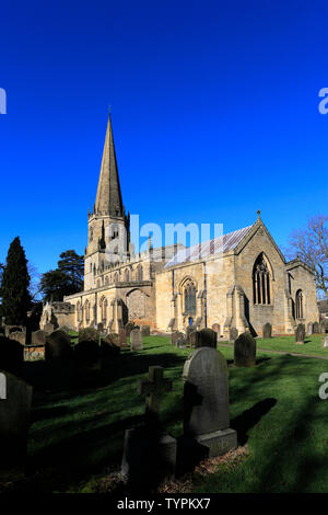 St Marys church, Masham town, North Yorkshire, England, UK Stock Photo