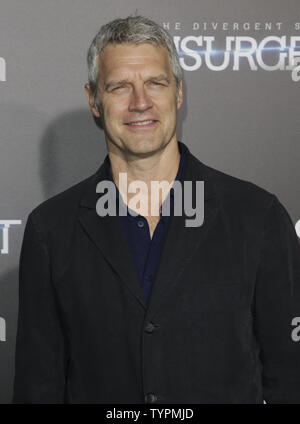 Neil Burger arrives on the red carpet at The Divergent Series: Insurgent New York Premiere at the Ziegfeld Theatre in 3D in New York City on March 16, 2015.    Photo by John Angelillo/UPI Stock Photo