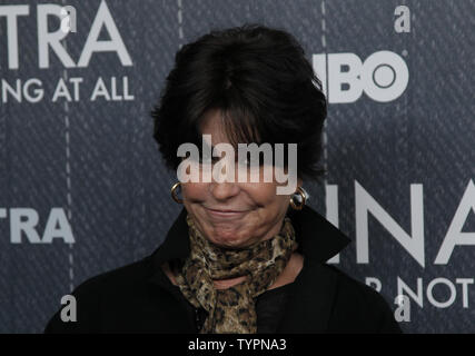 Tina Sinatra arrives on the red carpet when HBO Presents the New York Premiere of 'Sinatra All or Nothing at All' at the Time Warner Center in New York City on March 31, 2015.    Photo by John Angelillo/UPI Stock Photo