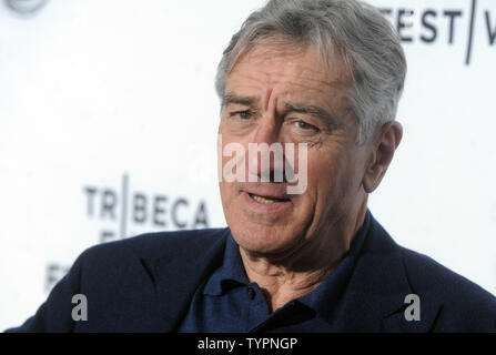 Robert De Niro arrives on the red carpet at the Opening Night premiere of 'Live From New York!' at the 2015 Tribeca Film Festival at the Beacon Theatre in New York City on April 15, 2015.     Photo by Dennis Van Tine/UPI Stock Photo