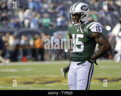 27 September 2009: Tennessee Titans running back #28 Chris Johnson pulls  out. The New York Jets defeated the Tennessee Titans 24-17 at Giants  Stadium in Rutherford, New Jersey. In honor of AFL