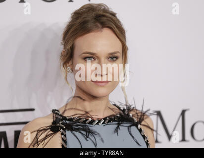 Diane Kruger arrives on the red carpet 2016 amfAR New York Gala at Cipriani Wall Street on February 10, 2016 in New York City.    Photo by John Angelillo/UPI Stock Photo