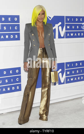 Cassie arrives on the red carpet at the 2016 MTV Video Music Awards at Madison Square Garden in New York City on August 28, 2016. Performers at the 2016 MTV VMA's include Rihanna, Britney Spears, Ariana Grande and Nicki Minaj.       Photo by John Angelillo/UPI Stock Photo