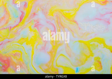 Abstract background of colored propylene pigment formation Stock Photo