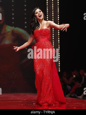 Diane Guerrero walks on the runway at The American Heart Association's Go Red For Women Red Dress Collection 2017 fashion show presented by Macy's on February 9, 2017 in New York City.       Photo by John AngelilloUPI Stock Photo