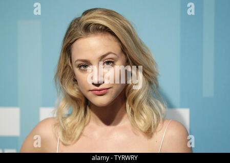 Lili Reinhart arrives on the red carpet at the 2017 CW Upfront at the London Hotel on May 18, 2017 in New York City.   Photo by John Angelillo/UPI Stock Photo