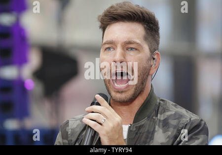 Andy Grammer performs on the NBC Today Show at Rockefeller Center in New York City on June 23, 2017.   Photo by John Angelillo/UPI Stock Photo