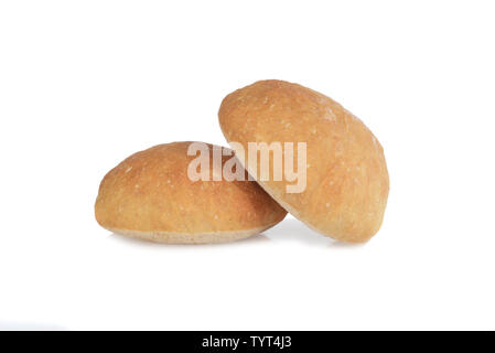 ciabatta bread rolls on white Stock Photo