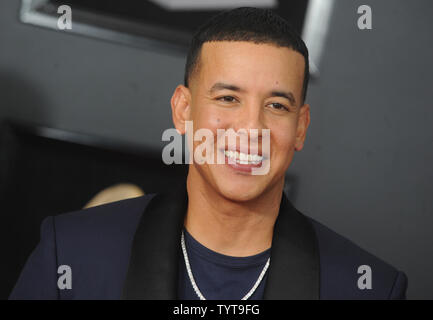 Daddy Yankee displays his award backstage at the Premio Lo Nuestro 2005  award show at the American Airlinres Arena, in Miami, Florida, on February  24, 2005 Stock Photo - Alamy