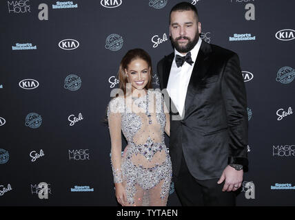 Haley Kalil and Matt Kalil arrive on the red carpet at the Sports Illustrated Swimsuit 2018 Launch Event at Magic Hour at Moxy Times Square on February 14, 2018 in New York City. Model Danielle Herrington landed the coveted cover for the very first time.       Photo by John Angelillo/UPI Stock Photo
