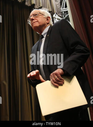 Vermont Senator Bernie Sanders held a presidential campaign town hall ...