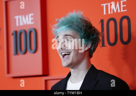 New York, NY - April 23, 2019: Richard Tyler Blevins aka Ninja and Jessica  Goch attend the TIME 100 Gala 2019 at Jazz at Lincoln Center Stock Photo -  Alamy